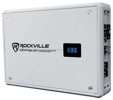 Rockville KRYPTON MT1 1600w 2 Channel Marine/Boat Amplifier w Volt Meter
