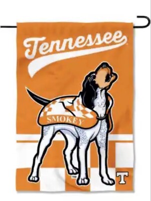 Tennessee Volunteers  Premium Garden Flag 12  X 18  Smokey Yard Banner Flag