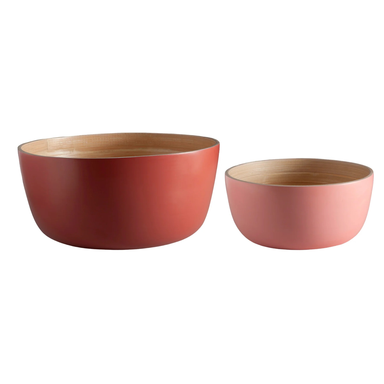 Biodegradable Bamboo Bowl set Terra + Peach