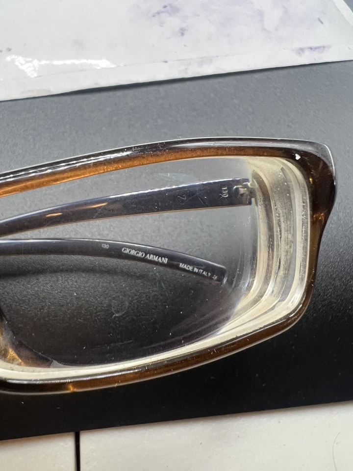 Marco de gafas Giorgio Armani GA 14 8B2 auténtico marrón 52-14 Foto 4 de 4