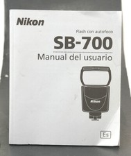 Nikon Autofocus SB-700 Speedlight Flash Instruction User Manual Spanish Es