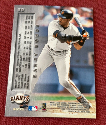 Barry Bonds #25 Skybox Fleer Metal Baseball Card Rare Availability