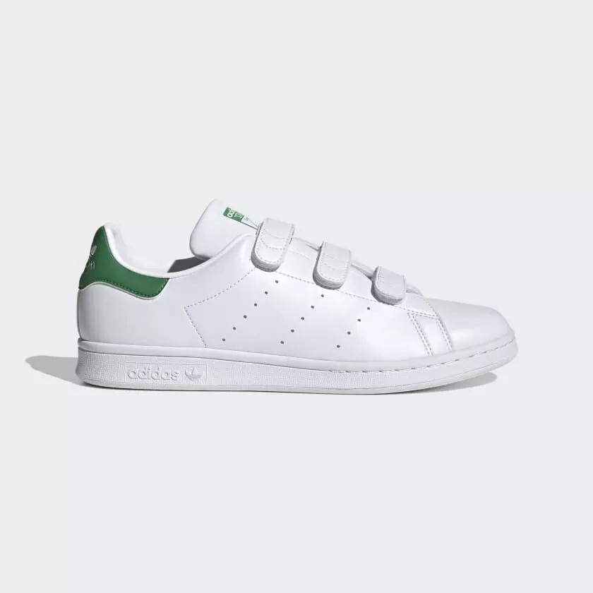 Mens adidas Stan Smith Athletic Shoe - White / Fairway Green