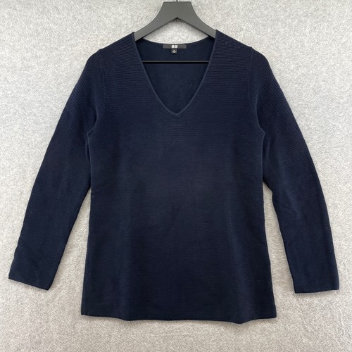 Navy Blue Long Sleeve Rib Knit 