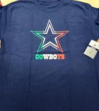 DALLAS COWBOYS NFL OFFICIAL DALLAS COWBOYS MERCHANDISE PREMIER MEXICO BLUE SHIRT