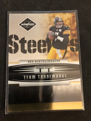 2005 Leaf Limited TT-4 TEAM TRADEMARKS 98/100 Ben Roethlisberger STEELERS MINT