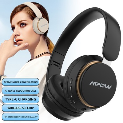 MPOW ANC Kopfhörer Stereo Faltbares Kopfhörer Bluetooth 5.3 Over Ear Headsets DE