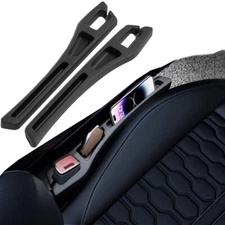 2PCS Car Side Seat Gap Filler Organizer with Phone Holder for Prevent Falling