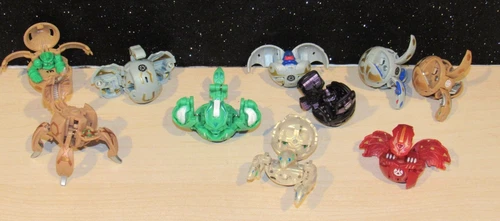 Vintage Bakugan Battle Brawlers Action Figures Mixed Lot of 10