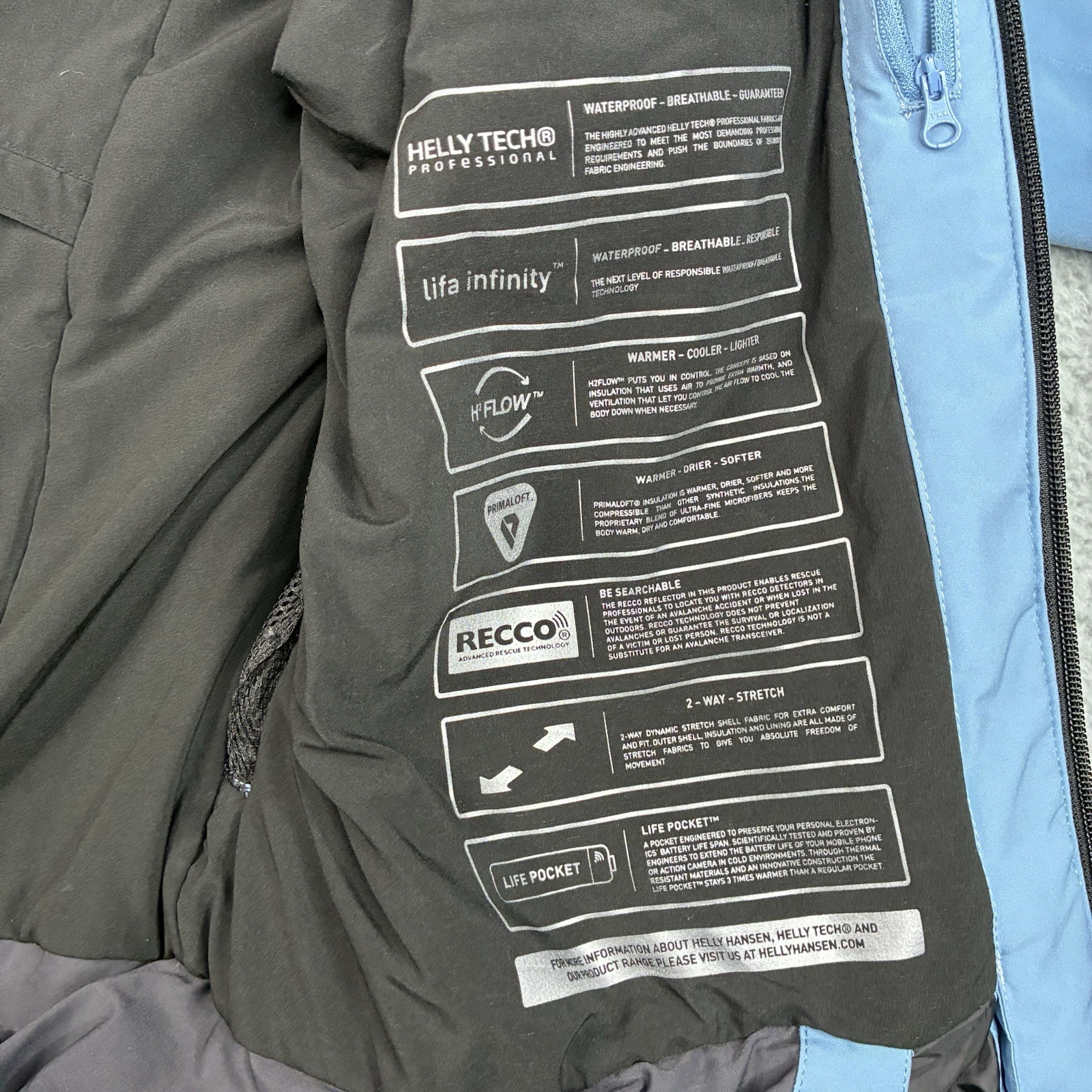 Helly Hansen Alpha Infinity Ski Jacket Men's XL B… - image 13