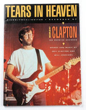 Eric Clapton Tears in Heaven Sheet Music 1991 Tri-Fold EC Music Fast Shipping