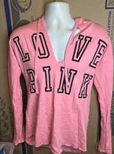 Victoria  s Secret  PINK  LONG SLEEVE LIGHT SWEATER HOODIE SIZE XS-PETITE