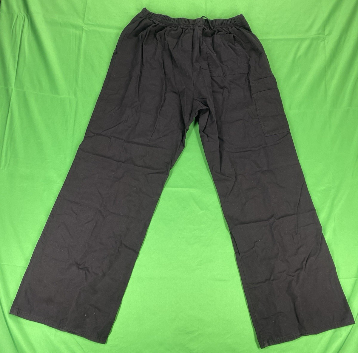 Medium Black Simply Basic Scrub Pants - image 3