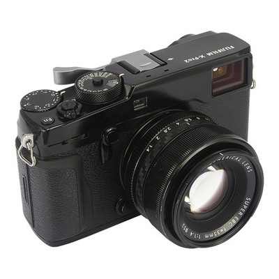 Haoge Blitzschuh Daumen Griff für Fujifilm Fuji X100F X-Pro2 XPro2 Kamera Silber