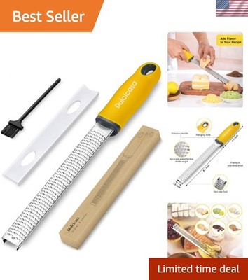 Stainless Steel Lemon Zester & Grater -  Kitchen Tool for Effortless Zesting