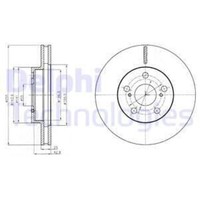 Delphi 2X Bremsscheibe Vorne Ø255 Mm BelüFtet FüR Toyota Prius _W3_ 1.8 Hybrid