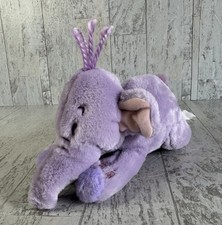 Disney Store Lumpy the Heffalump Plush Winnie the Pooh Lavender Bean Bag 8 inch