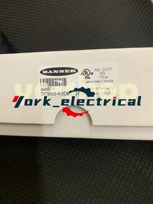New BANNER QCM50-K3D60-Ｑ8-5 Color sensor Fast Shipping FedEx or DHL*z