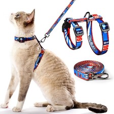 Cat Harness and Leash Set - Escape Proof Adjustable Cat Harness Comfortable S...