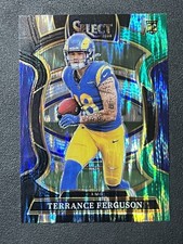 2025 Panini Select #20 Terrance Ferguson Black and Green Prizm Shock Rookie RC