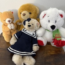 Lot Of 4 Plush Bears With 2 Ty Hope Praying Attic Treasures With 2 Others