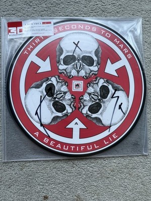 30 Thirty Seconds To Mars SIGNED A Beautiful Lie 20th Jared Leto Shannon Leto 