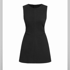 Cider HIGH STRETCH DENIM RUCHED ZIPPER MINI DRESS CC16-9 xs