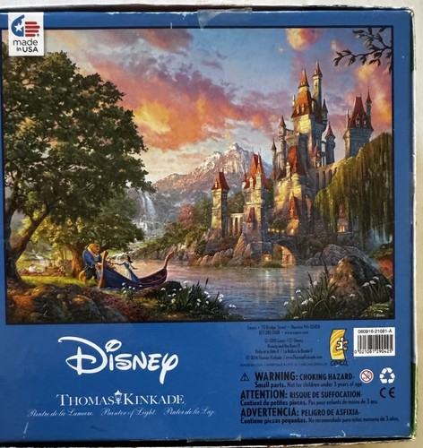 CEACO 750 Piece Puzzle 2015 Disney Thomas Kinkade BEAUTY AND THE BEAST II - Picture 2 of 5