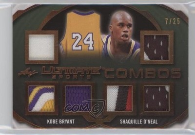 2019 Leaf Ultimate Sports Combos 7/25 Kobe Bryant Shaquille O'Neal HOF 1p4