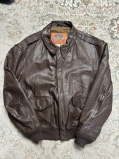 VINTAGE Cooper A-2 WWII Commemorative Flight Jacket Mens 46R Goatskin USAAF USA