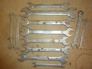 Lot of DOWIDAT Imperial & Metric Open End Spanners Various Sizes 19/32 8 13 1/2
