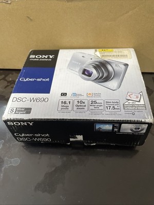 Sony Cyber-shot DSC-W690 16.1MP Digital Camera - Silver