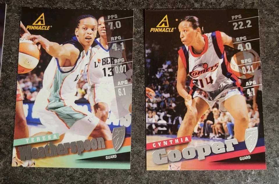 1998 Pinnacle WNBA Star Lot Of 5 Cline Miller Parrot Weatherspoon Cooper EX+ NM - Image 2 of 4
