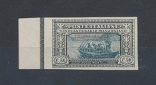 1924 TRIPOLITANIA, Manzoni, P13, Proof of Archive without Rubber, 30 Cent Black 
