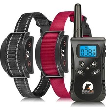 Vibrating Dog Collar, No Shock Dog Training Collar 2 Dogs, Deaf Dog Collars