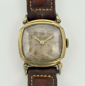 Authentic Vintage HAMPDEN 10k RGP Gold Plated Mechanical Watch, 25mm Small Sec (For Parts)