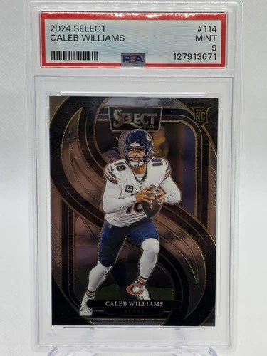 CALEB WILLIAMS 2024 SELECT PREMIER LEVEL ROOKIE#114 RC PSA 9