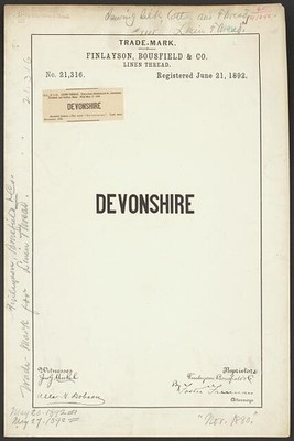 Photo:Finlayson, Bousfield & Co. for Devonshire brand Linen Thread