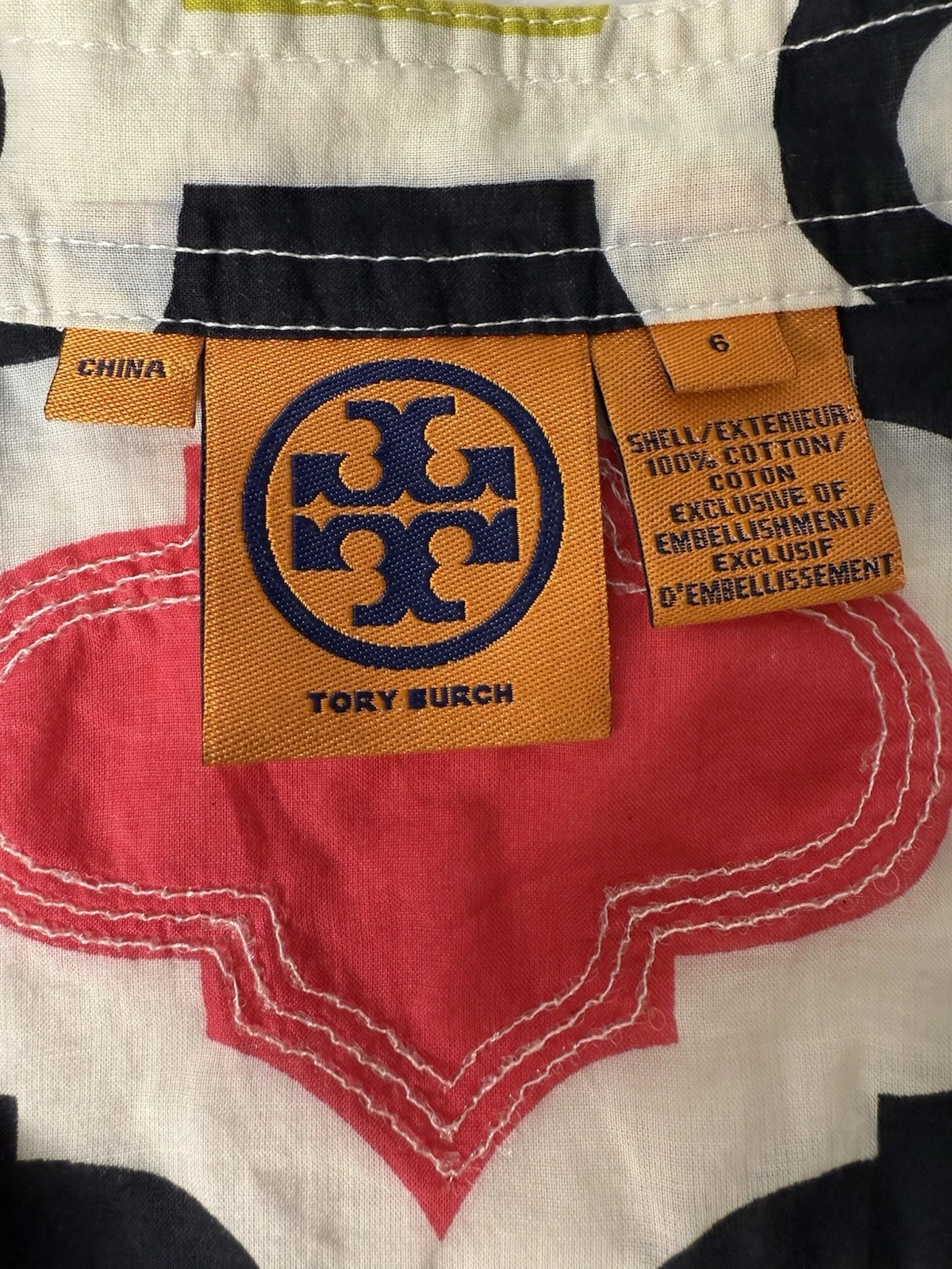 Top tunica Tory Burch Stephanie Shimmer. Taglia 6 donna