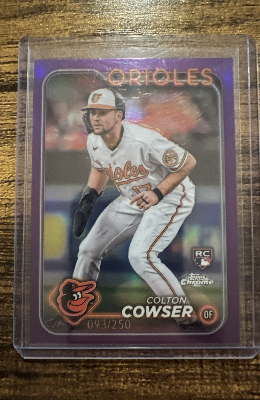 2024 Topps Chrome - Colton Cowser #278 Purple Refractor /250 (RC)