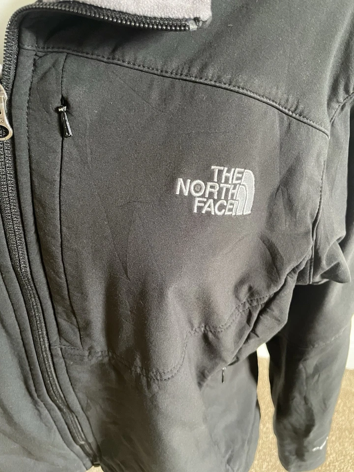 Ladies North Face black/grey zip top fleece lined sz M (10/12) - Image 2 of 4