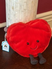 Jellycat Plush Amuseables Red Heart Bag A4HB NEW with Tags US SELLER