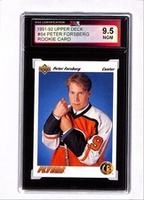 1991-92 Upper Deck Rookie Peter Forsberg KSA 9.5 (Free Shipping $100+) BCGA6 #64