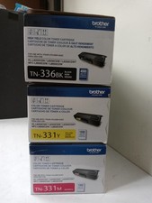 Brother Color Toner Cartridge Set TN-336BK TN-331Y TN-331M -Black,Magenta,Yellow