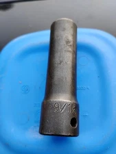 9/16" 1/2 Drive 6 Point SK Hand Tools 34218 Deep Fractional Impact Socket Used