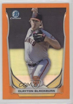 2014 Bowman Draft Orange Refractor 21/25 Clayton Blackburn #CTP-83 g9j