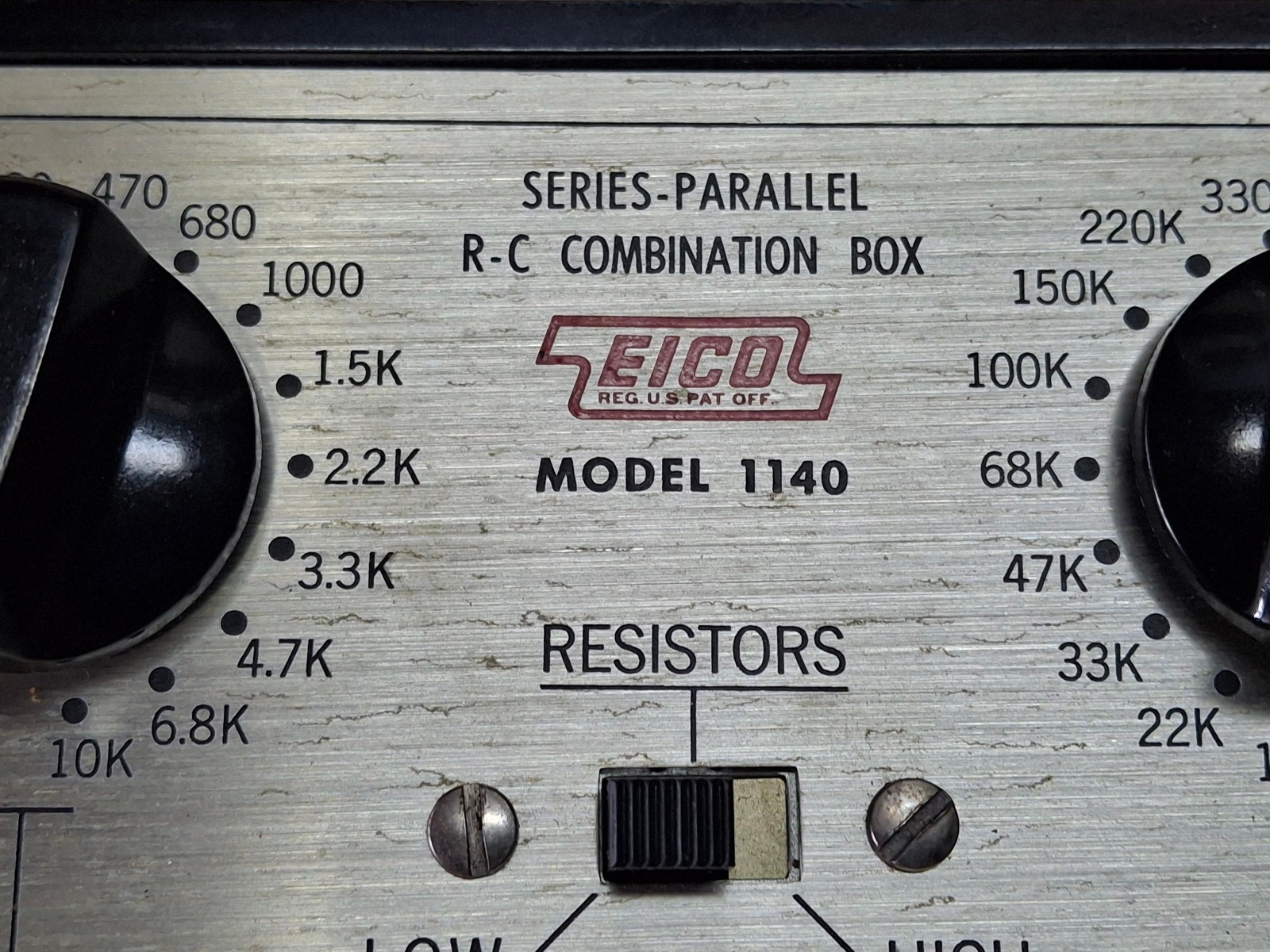 EICO 1140 SERIES/PARALLEL RESISTOR CAPACITOR SUB BOX