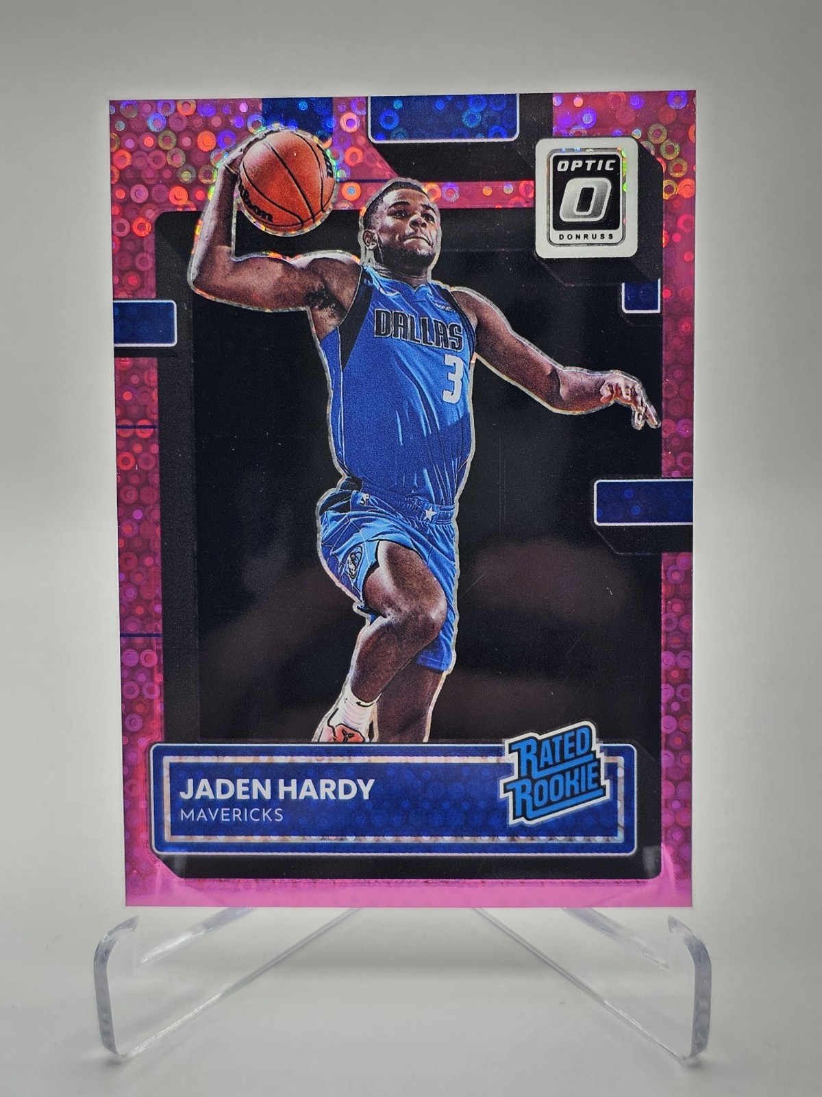 2022-23 Donruss Optic Fast Break Pink #248 Jaden Hardy RR RC (18/25)
