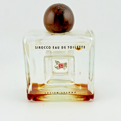 #ad Vintage Lucien Lelong Sirocco Eau de Toilette Bottle Wooden Stopper Empty $55.00