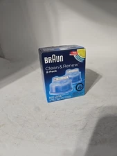 Braun Shaver CCR-2 Clean and Renew Refill Cartridges - 2-pack - NEW & SEALED